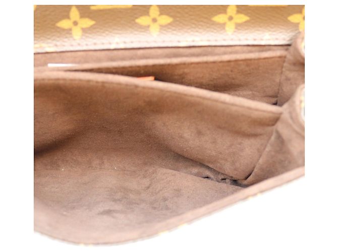 Louis Vuitton Monogram Pochette Metis MM Schultertasche Braun - Ansicht 12