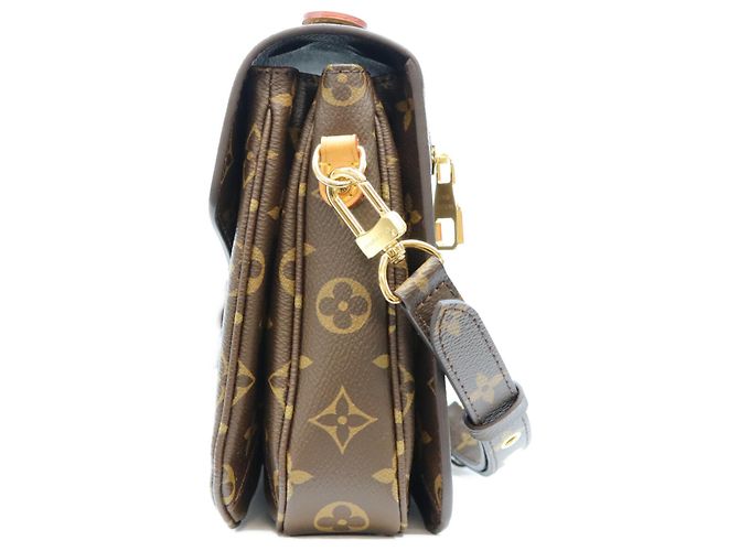 Louis Vuitton Monogram Pochette Metis MM Schultertasche Braun - Ansicht 2