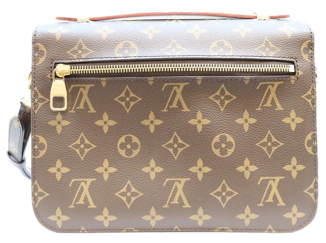 Louis Vuitton Monogram Pochette Metis MM Schultertasche Braun - Ansicht 3