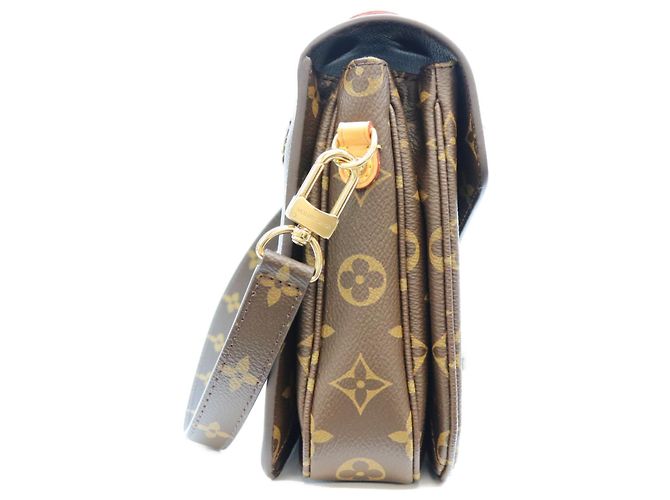 Louis Vuitton Monogram Pochette Metis MM Schultertasche Braun - Ansicht 4