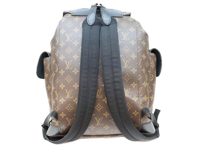 Louis Vuitton Monogram Macassar Christopher MM Backpack Brown - view 3