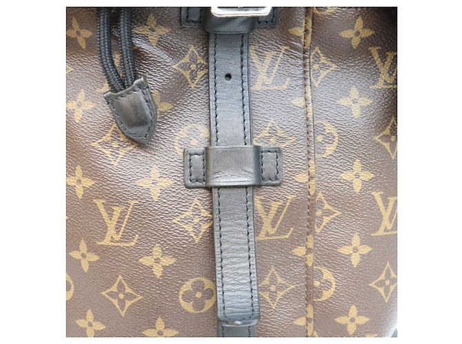 Louis Vuitton Monogram Macassar Christopher MM Backpack Brown - view 7