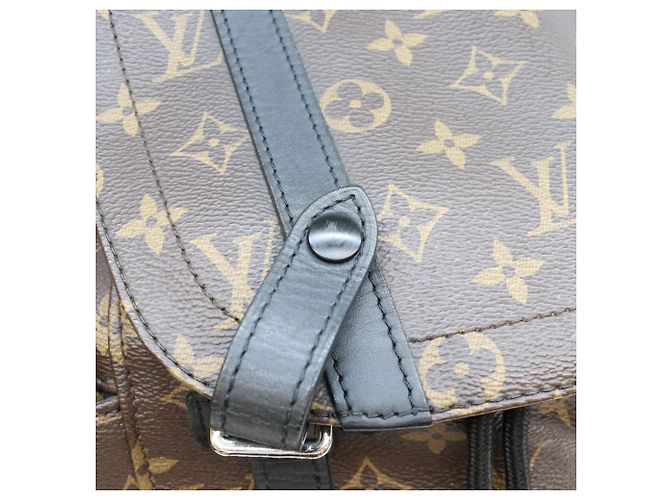 Louis Vuitton Monogram Macassar Christopher MM Backpack Brown - view 8