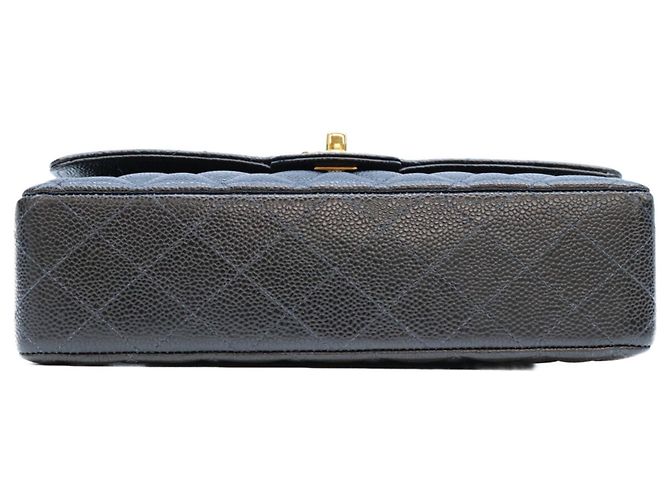 Borsa a tracolla Chanel in pelle caviar nera Nero - vista 5
