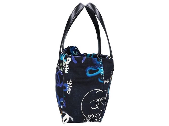 Chanel Hawaii Limited New Travel Line Tote PM Bag Black - view 4