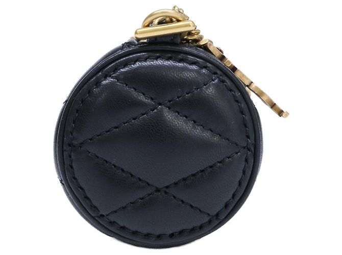 Autre Marque Borsa a tracolla Saint Laurent Sad Micro Tube in pelle di agnello nera con catena Nero - vista 4