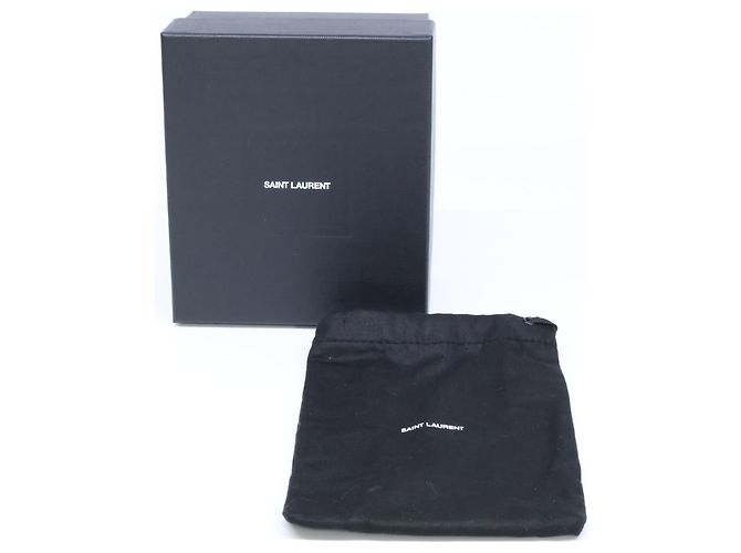 Autre Marque Borsa a tracolla Saint Laurent Sad Micro Tube in pelle di agnello nera con catena Nero - vista 8