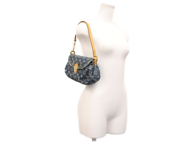 Louis Vuitton Monogram Denim Mini Pleaty Schultertasche - Ansicht 13