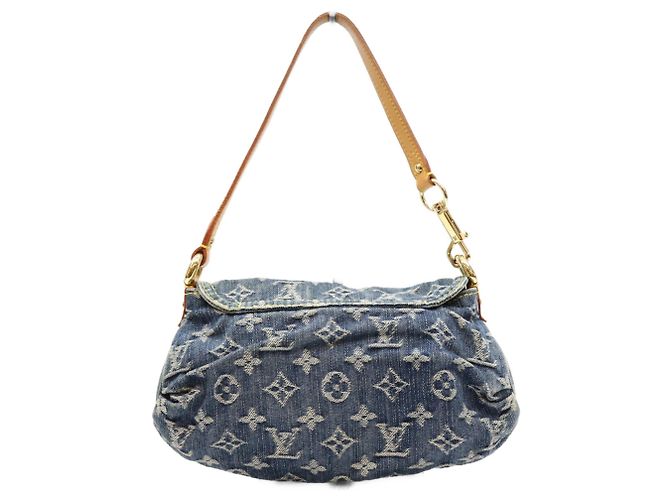 Louis Vuitton Monogram Denim Mini Pleaty Schultertasche - Ansicht 3