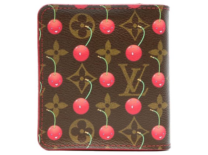 Carteira Compacta com Zíper Louis Vuitton Monogram Cherry Marrom Vermelho - vista 2