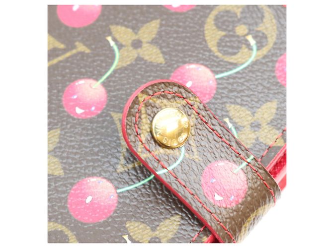 Carteira Compacta com Zíper Louis Vuitton Monogram Cherry Marrom Vermelho - vista 6