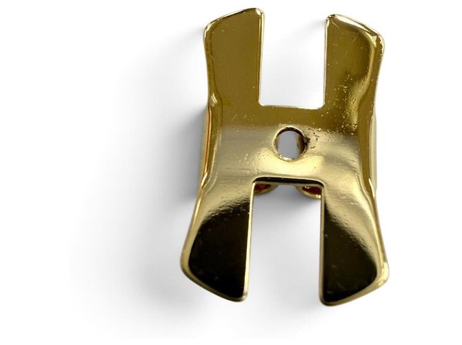 Hermès Hermes Eclipse Stud Earrings Golden Light blue - view 6
