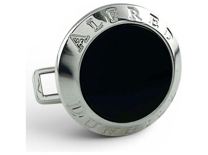 Alfred Dunhill Gemelli rotondi Dunhill JSB8201H Onyx Coin Nero Argento - vista 5