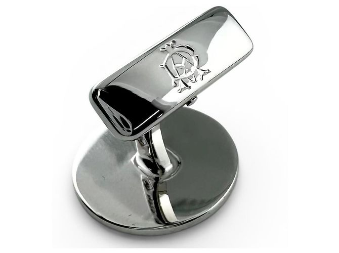 Alfred Dunhill Gemelli rotondi Dunhill JSB8201H Onyx Coin Nero Argento - vista 6