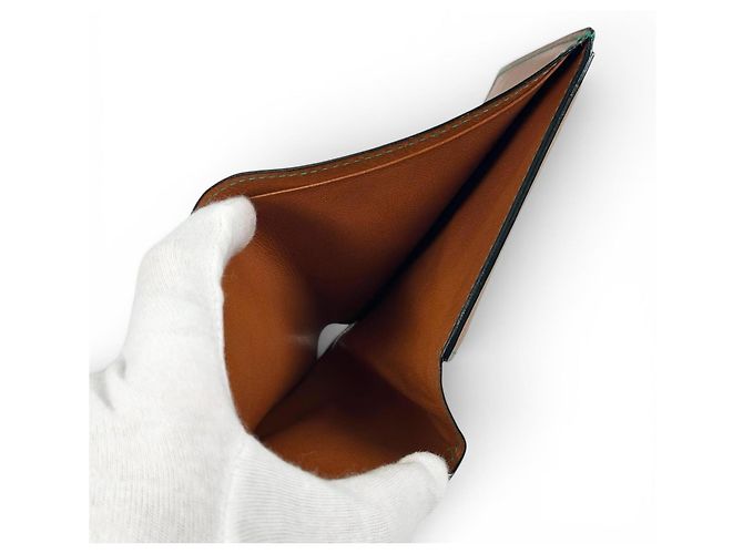 Portafoglio compatto bi-fold da uomo Valextra Marrone - vista 6
