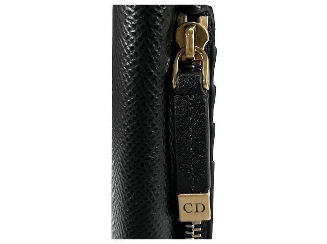 Tarjetero de piel negra Christian Dior Negro - vista 8