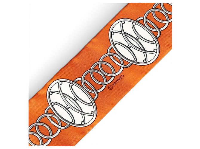 Hermès Hermes Twilly-Seidenschal mehrfarbig Mehrfarben - Ansicht 6