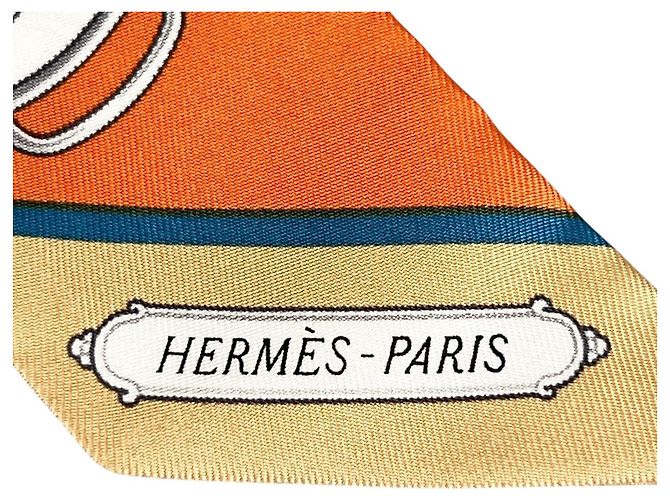 Hermès Hermes Twilly-Seidenschal mehrfarbig Mehrfarben - Ansicht 9