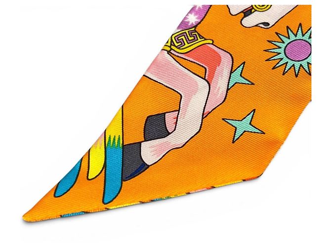Hermès Hermes La Source de Pegase Seidentuch Twilly Mehrfarben - Ansicht 4