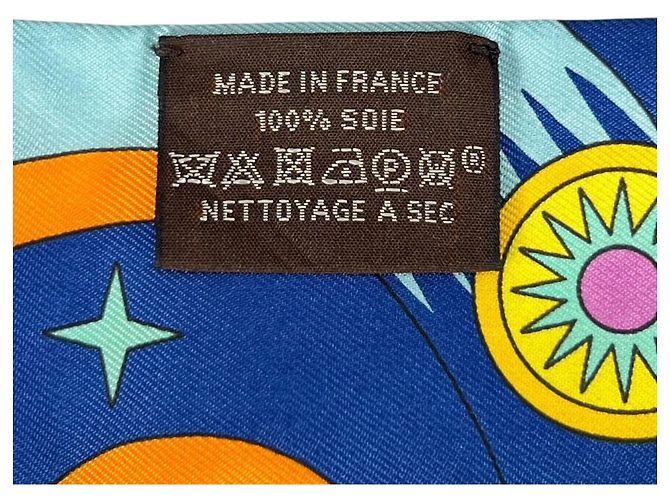 Hermès Hermes La Source de Pegase Seidentuch Twilly Mehrfarben - Ansicht 9