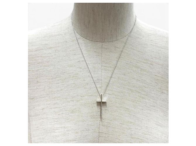 Autre Marque Collana Croce Tiffany & Co. in Oro Bianco 18K D'oro - vista 3