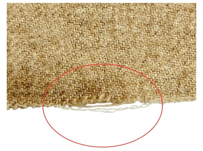 Hermès Hermes Kaschmir-Schal mit gesticktem Logo Beige - Ansicht 6