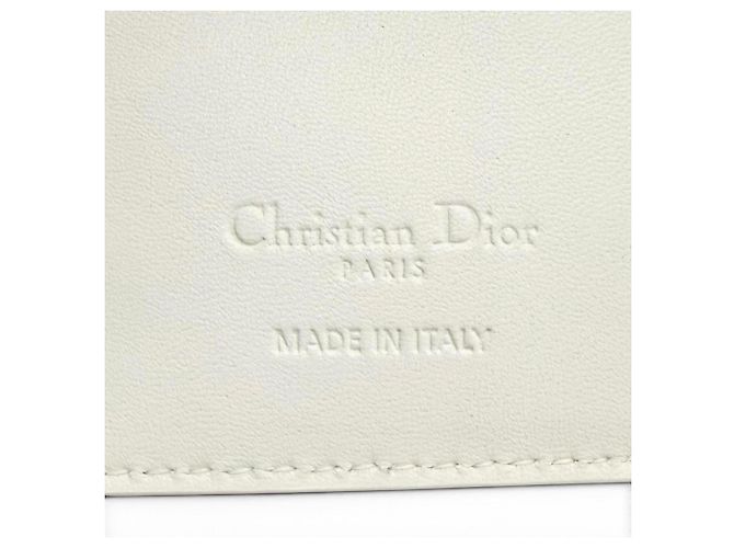 Cartera compacta bi-fold Lady Dahlia Christian Dior Crudo - vista 10
