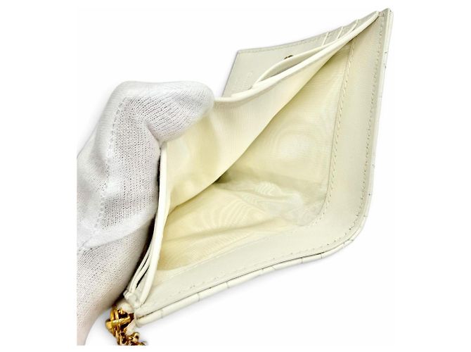 Cartera compacta bi-fold Lady Dahlia Christian Dior Crudo - vista 6