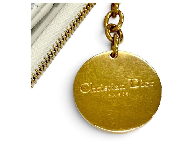 Cartera compacta bi-fold Lady Dahlia Christian Dior Crudo - vista 9