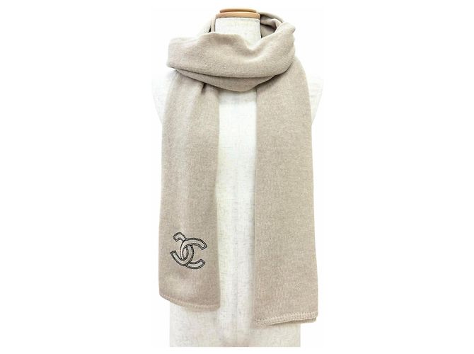 Chanel beige Kaschmir-Stola - Ansicht 2