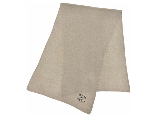 Chanel beige Kaschmir-Stola - Ansicht 3