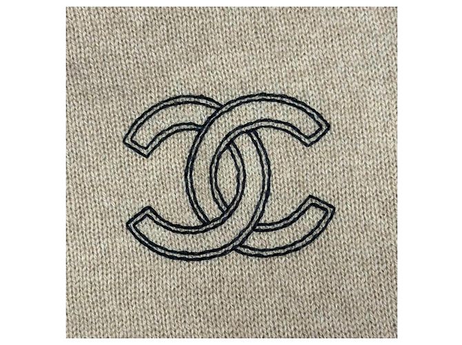 Chanel beige Kaschmir-Stola - Ansicht 5