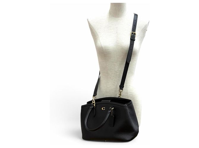 COACH CU024 Legacy Carryall Leather Tote Bag Nero - vista 2