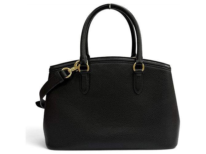 COACH CU024 Legacy Carryall Leather Tote Bag Nero - vista 3