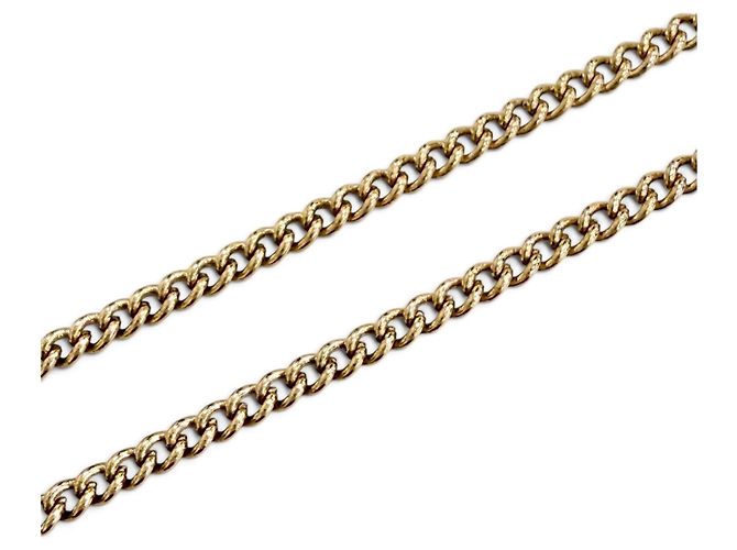 Collar Chanel B24K ABE650 Coco Mark con cinta y strass Dorado - vista 7