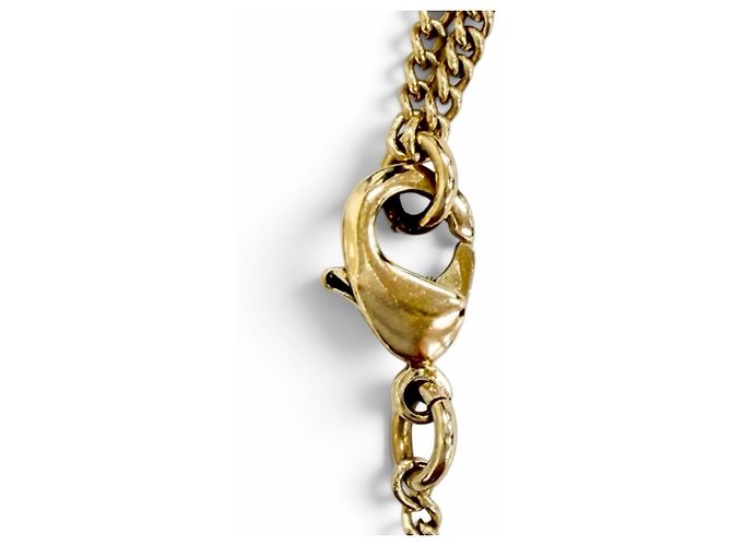 Collar Chanel B24K ABE650 Coco Mark con cinta y strass Dorado - vista 9