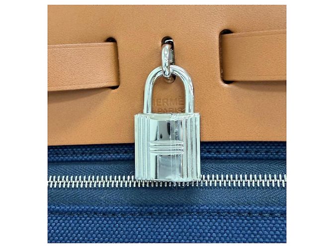 Hermès Hermes Herbag Zip 31 PM Schultertasche Blau - Ansicht 11