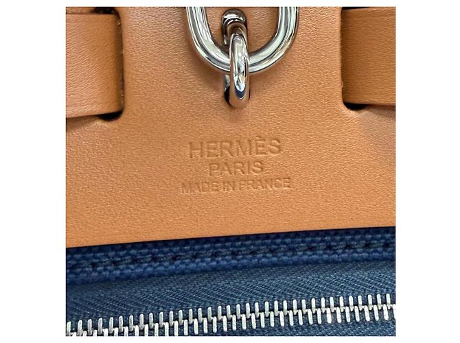 Hermès Hermes Herbag Zip 31 PM Schultertasche Blau - Ansicht 15