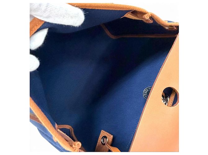 Hermès Hermes Herbag Zip 31 PM Schultertasche Blau - Ansicht 7