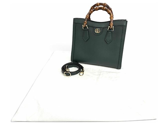 Gucci Diana Medium Tote Bag Dunkelgrün - Ansicht 2
