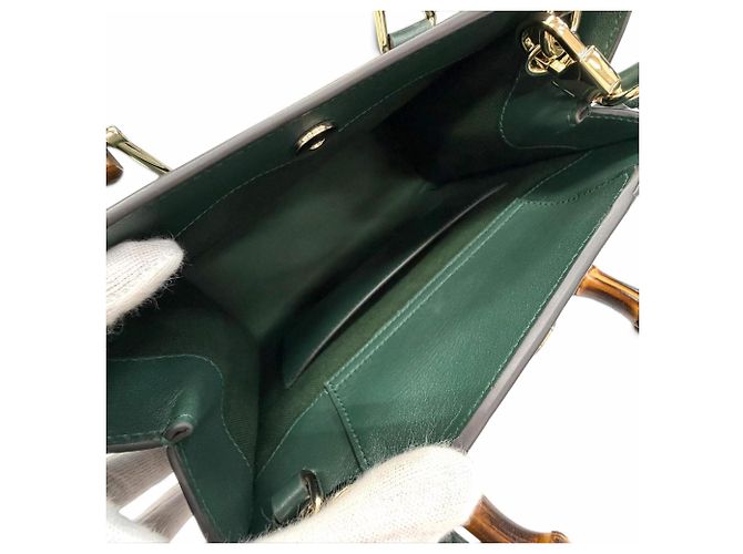 Gucci Diana Medium Tote Bag Dunkelgrün - Ansicht 7