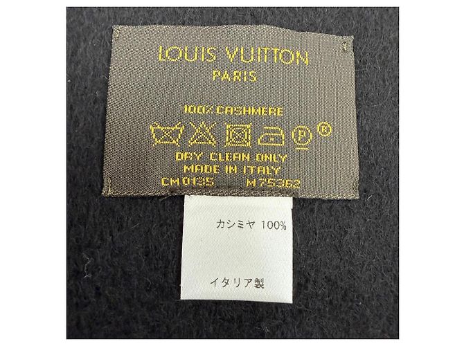 Stola in cashmere Louis Vuitton Nero - vista 8