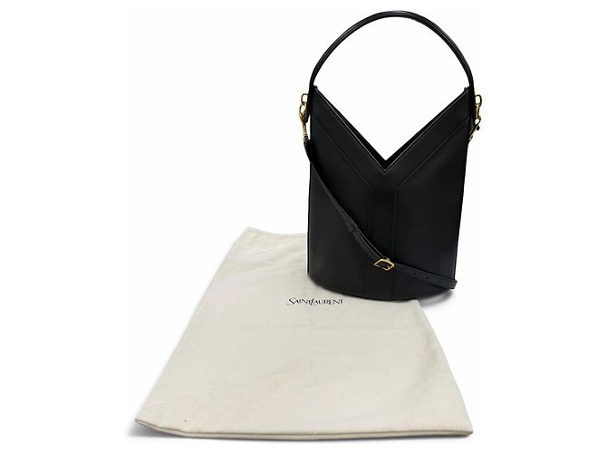 Autre Marque Borsa a mano Saint Laurent in pelle nera Nero - vista 2