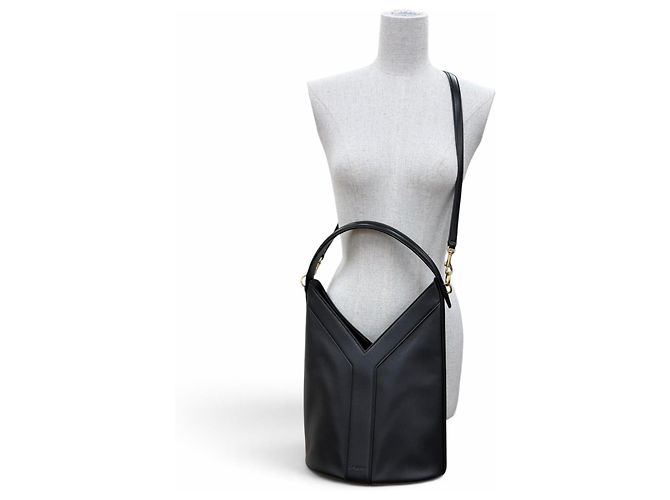 Autre Marque Borsa a mano Saint Laurent in pelle nera Nero - vista 3