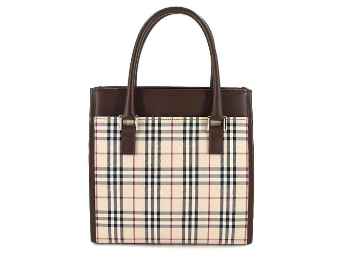 Bolsa de mão Burberry Nova Check Marrom Bege - vista 2