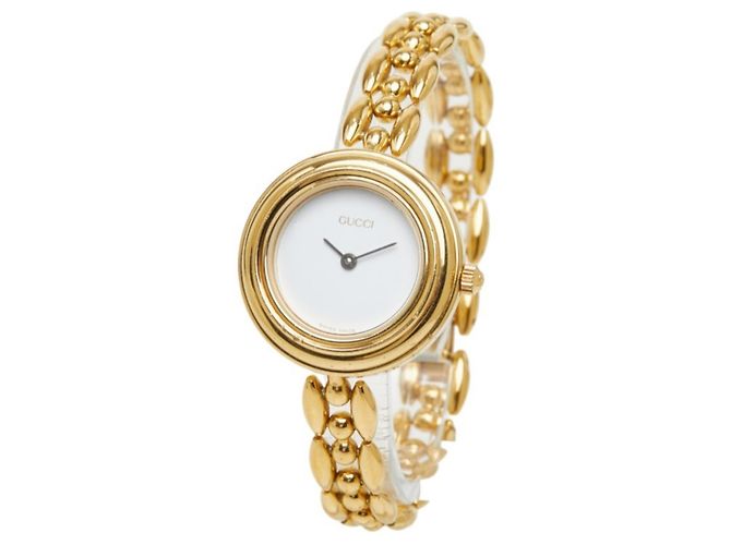 Reloj de pulsera de cuarzo chapado en oro para mujer Gucci - vista 2