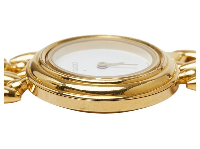 Reloj de pulsera de cuarzo chapado en oro para mujer Gucci - vista 3