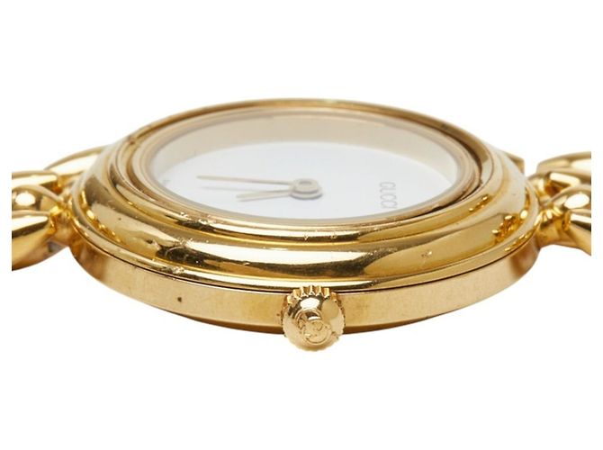 Reloj de pulsera de cuarzo chapado en oro para mujer Gucci - vista 4