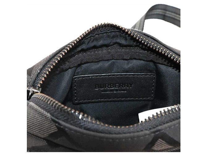 Bolsa de corpo Burberry - Bolsa de poliéster preta Preto - vista 8