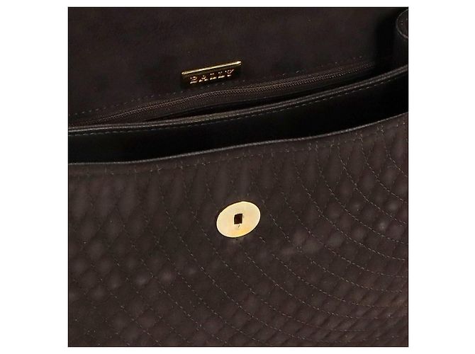 Bally gesteppte 2-Way Handtasche aus braunem Wildleder - Ansicht 9
